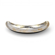 Pemberly Row Gold Accented Silver Metal Catch Dish 8