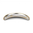 Pemberly Row Gold Accented Silver Metal Catch Dish Compact 8