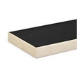 Pemberly Row Velvet Overlay Chipboard Rectangular Tray in Cream