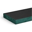 Pemberly Row Velvet Overlay Chipboard Rectangular Tray in Green