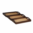 Pemberly Row Nesting Wood Tray Set of 3 with Woven Pattern Center