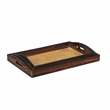 Pemberly Row Nesting Wood Tray Set of 3 with Marble Veneer Sides