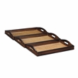 Pemberly Row Nesting Wood Tray Set of 3 with Marble Veneer Sides