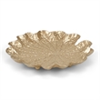 Pemberly Row Contemporary Golden Metal Lilypad Catch Tray Small Size