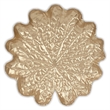Pemberly Row Contemporary Golden Metal Lilypad Catch Tray Small Size