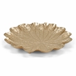 Pemberly Row Golden Metal Lilypad Catch Tray Extra Large Size