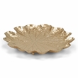 Pemberly Row Golden Metal Lilypad Catch Tray Extra Large Size