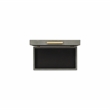 Pemberly Row Rectangular Decorative Box Set of 2 in Gray Faux Shagreen