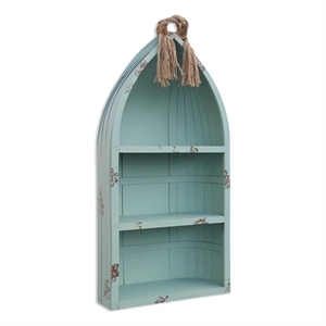 Pemberly Row Handmade Fully Assembled Large Canoe Style Shelf