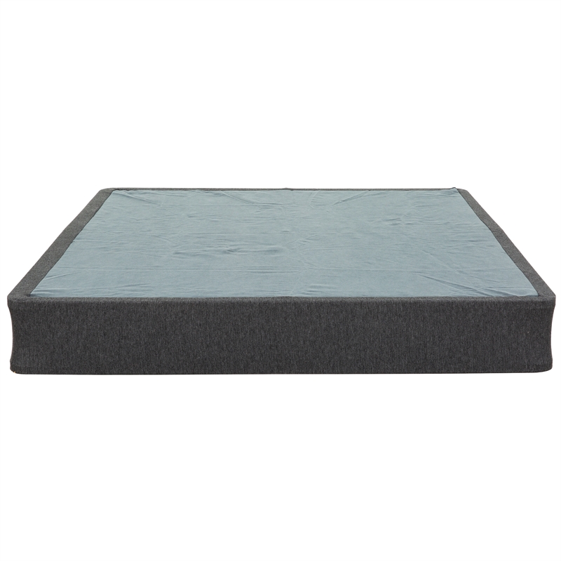 Pemberly Row California King Wood Folding Foundation in Gray