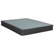 Pemberly Row Full Fabric Upholstered Folding Foundation in Gray