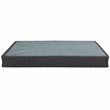 Pemberly Row Queen Fabric Upholstered Folding Foundation in Gray