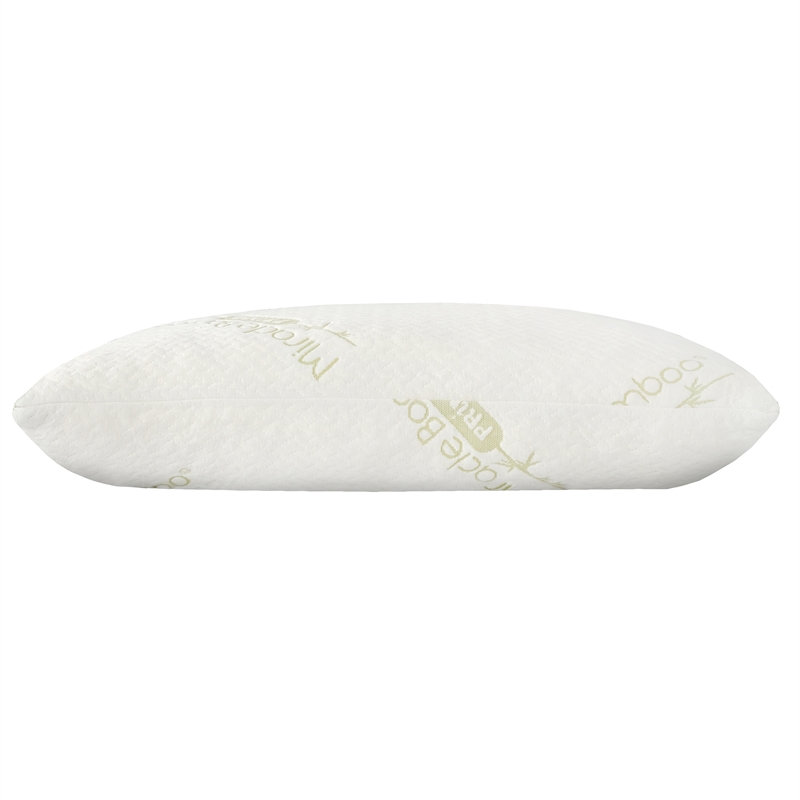 Pemberly Row Shredded Memory Foam Polyurethane Pillow in White