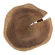 Pemberly Row Contemporary Live Edge Acacia Wood Side Table in Brown