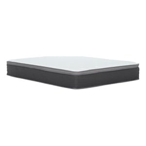 Pemberly Row 12&quot Gel Memory Foam Hybrid Full Mattress in White