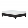 Pemberly Row King Fabric Upholstered Platform Bed Frame in Gray