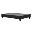 Pemberly Row King Fabric Upholstered Platform Bed Frame in Gray