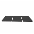 Pemberly Row Black Upholstered Twin Platform Bed Frame of Steel