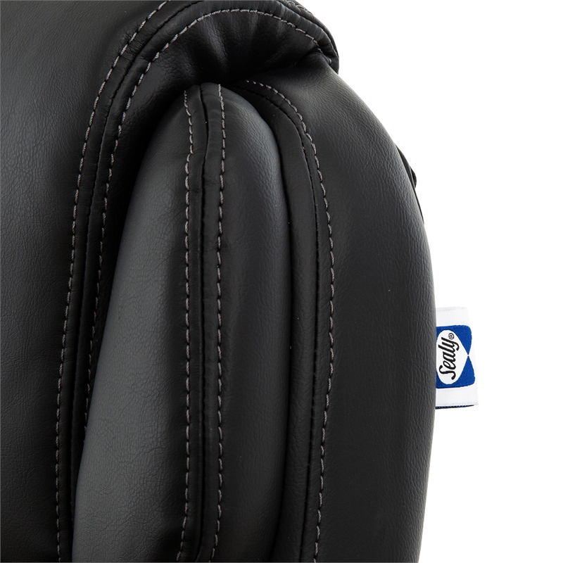 Pemberly Row Ergonomic Swivel Office Chair with Flip-Up Arms