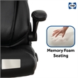 Pemberly Row Ergonomic Swivel Office Chair with Flip-Up Arms
