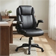 Pemberly Row Ergonomic Swivel Office Chair with Flip-Up Arms