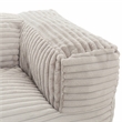 Pemberly Row 2-in-1 Beige Shredded Foam Bean Bag Chair with Pillow