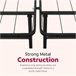 Pemberly Row King Mattress Foundation Bed Feame in Black Steel