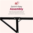 Pemberly Row Twin Mattress Foundation Bed Feame in Black Steel