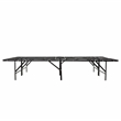 Pemberly Row Twin XL Mattress Foundation Bed Feame in Black Steel
