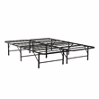 Pemberly Row Twin XL Mattress Foundation Bed Feame in Black Steel