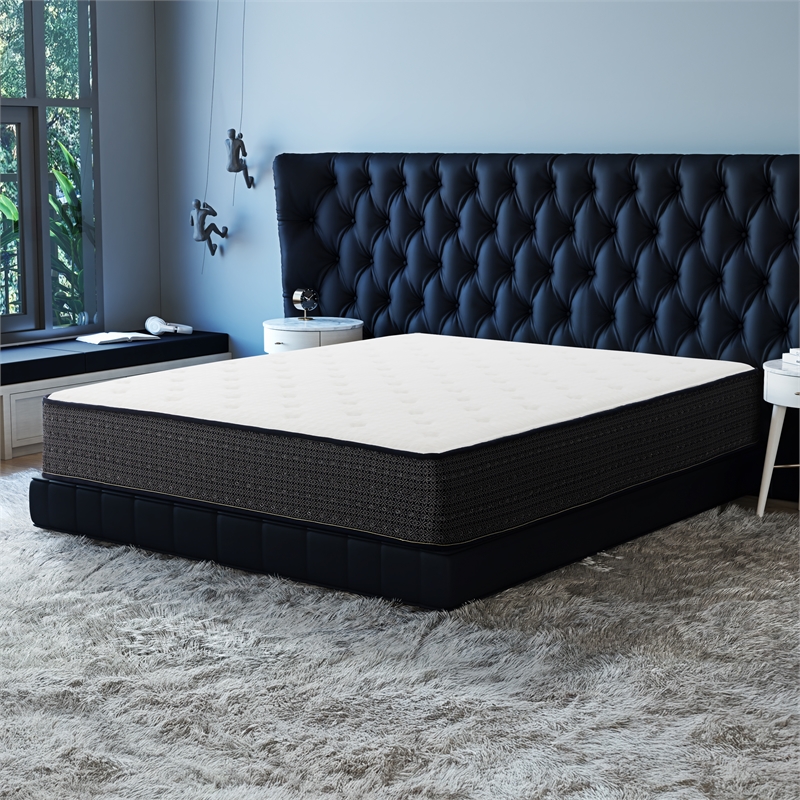 Pemberly Row Contemporary 10-inch King Gel Memory Foam Hybrid Mattress