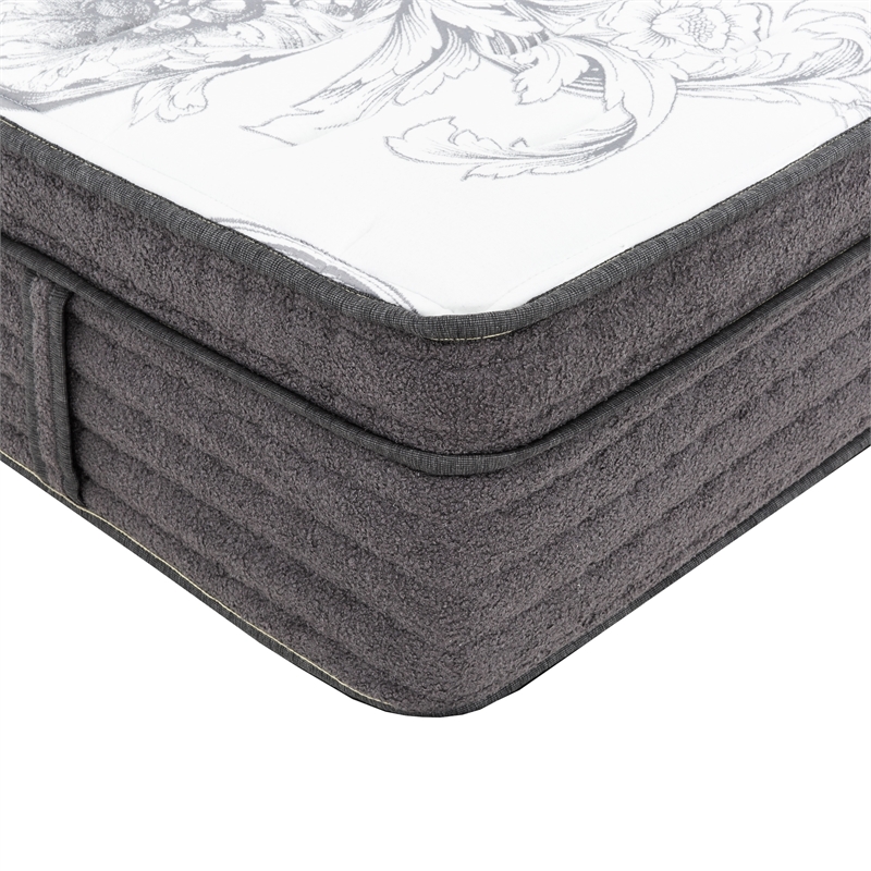 Pemberly Row Contemporary 15-inch Cal King Euro Top Hybrid Mattress