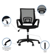 Pemberly Row Ergonomic Mesh Office Chair with Tilt Adjustment