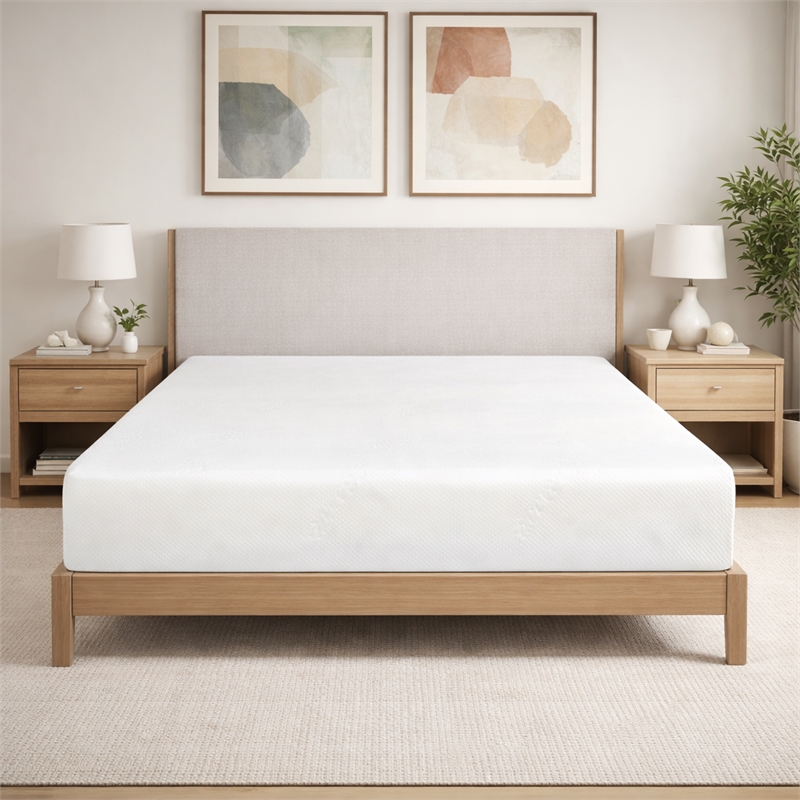 Pemberly Row Contemporary 10-inch Twin XL Medium Gel Foam Mattress