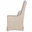 Pemberly Row Linen Slip Cover Dining Chair in Beige (Set of 2)