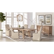 Pemberly Row Linen Slip Cover Dining Chair in Beige (Set of 2)