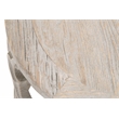 Pemberly Row Contemporary Reclaimed Elm Wood End Table in Smoke Gray