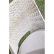 Pemberly Row Rope Weave Outdoor Dining Chair in Gray (Set of 2)