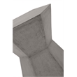 Pemberly Row Hexagon Hourglass Concrete Accent Table in Slate Gray