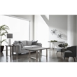 Pemberly Row Hexagon Hourglass Concrete Accent Table in Slate Gray