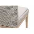 Pemberly Row Rope Weave Outdoor Dining Chair in Gray (Set of 2)