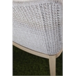 Pemberly Row Rope Weave Outdoor Dining Chair in Gray (Set of 2)
