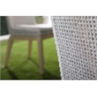 Pemberly Row Rope Weave Outdoor Dining Chair in Gray (Set of 2)