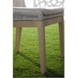 Pemberly Row Rope Weave Outdoor Dining Chair in Gray (Set of 2)