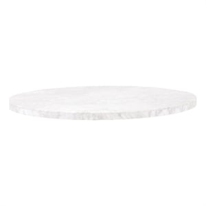 Pemberly Row 54&quot Round Italian Carrera Marble Dining Table Top