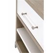 Pemberly Row 1-Drawer Wood Nightstand With Adjustable Shelf in Gray