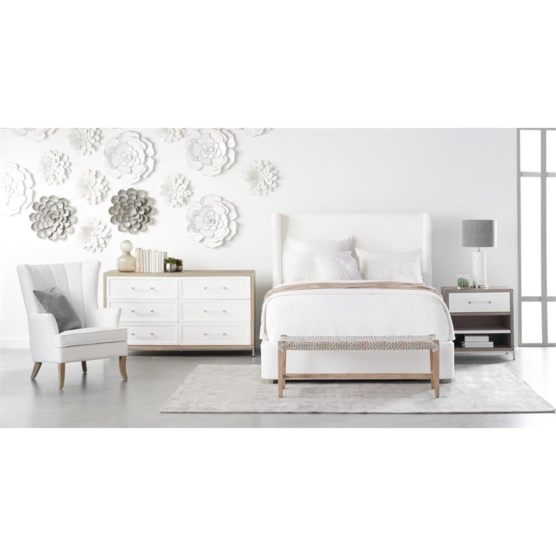 Pemberly Row 6-Drawer Wood Dresser With Metal Glides in Natural