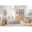 Pemberly Row Contemporary Slatted Back Beech Wood Club Chair in Beige