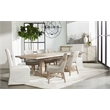 Pemberly Row Skirted Slipcover Fabric Dining Chair in White (Set of 2)