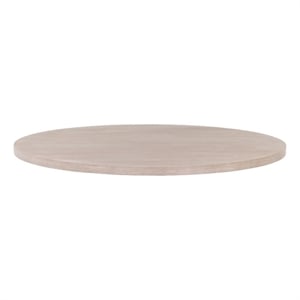 Pemberly Row 54&quot Round Acacia Veneer Wood Dining Table Top in Gray